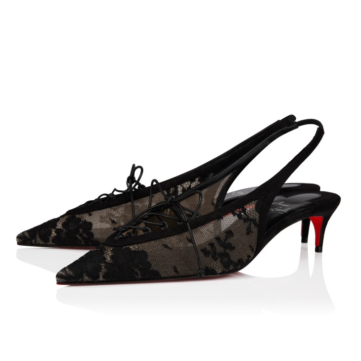 Christian Louboutin Km Lace Sling - Image 1